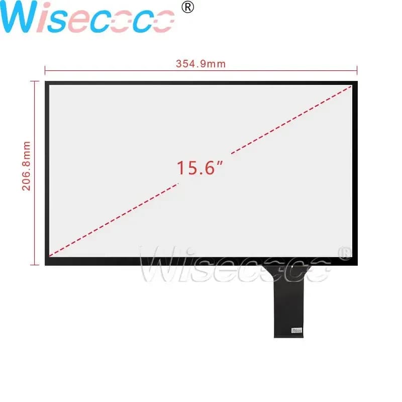 Wisecoco Sensore digitalizzatore touch screen capacitivo da 15,6 pollici USB Plug and Play Trackpad a 10 punti universale 354,9 * 206,8 MM