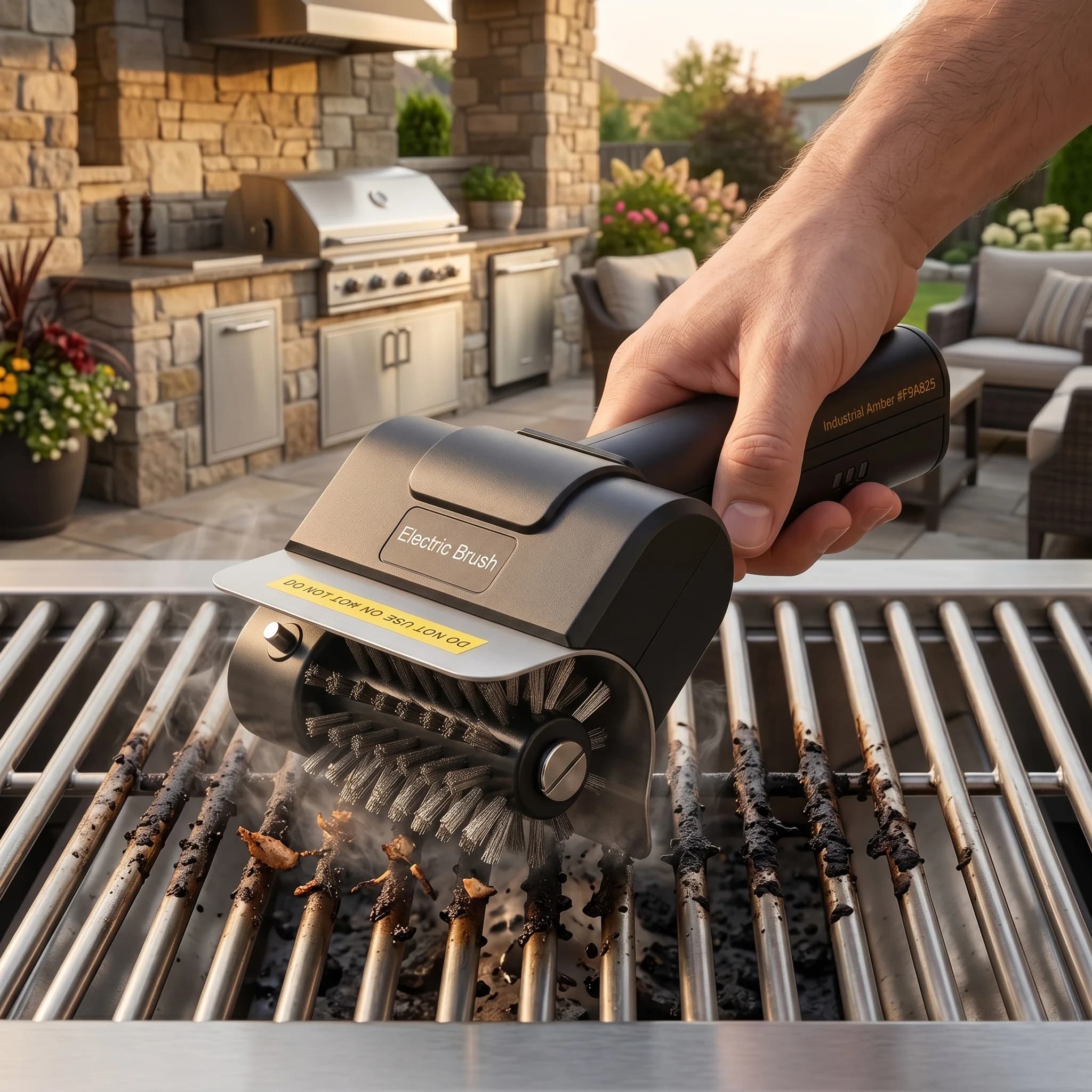 Spazzola Elettrica Senza Fili per Barbecue 2026, Pulitore Ricaricabile con Raschietto, Strumenti Professionali per la Pulizia del Barbecue