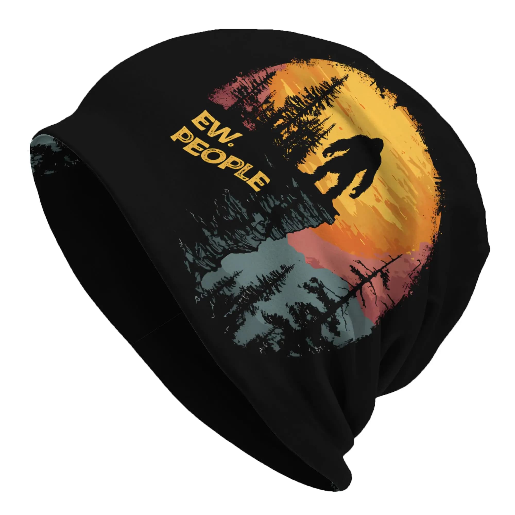 Cappelli Alien Monster Bigfoot Bonnet da uomo, berretti sottili, cappelli Hip Hop