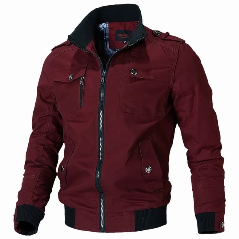 Bomber Giacca da uomo Moda Casual Giacca a vento Cappotto da uomo 2024 Primavera Autunno Nuovo caldo Outwear Solid Stand Giacca sottile da uomo