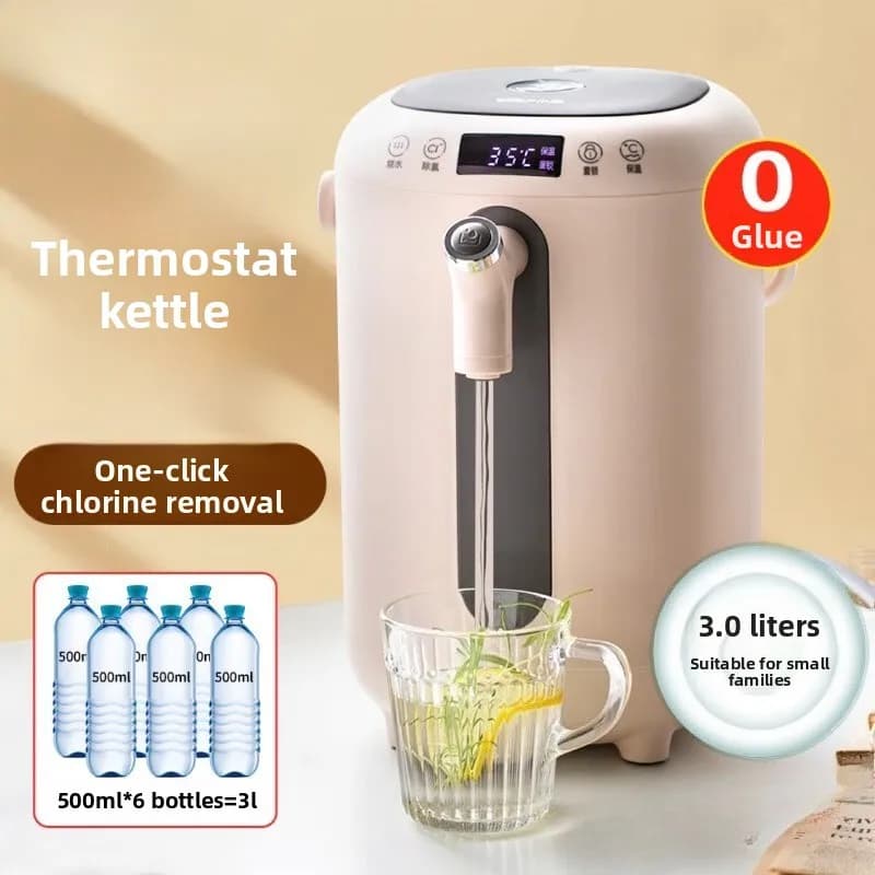 Nuovo Bollitore Thermos Elettrico In Acciaio Inox Smart Child Lock Isolamento Bollitore Elettrico 3L Bottiglia Thermos A Temperatura Costante