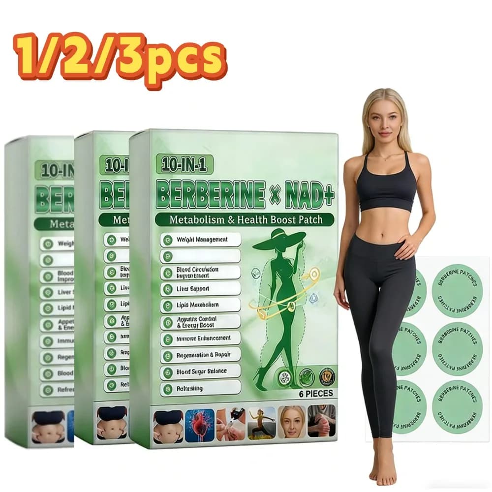 10-in-1 Berberin x NAD+ for weight control, easy to use, slimming adhesive for body care