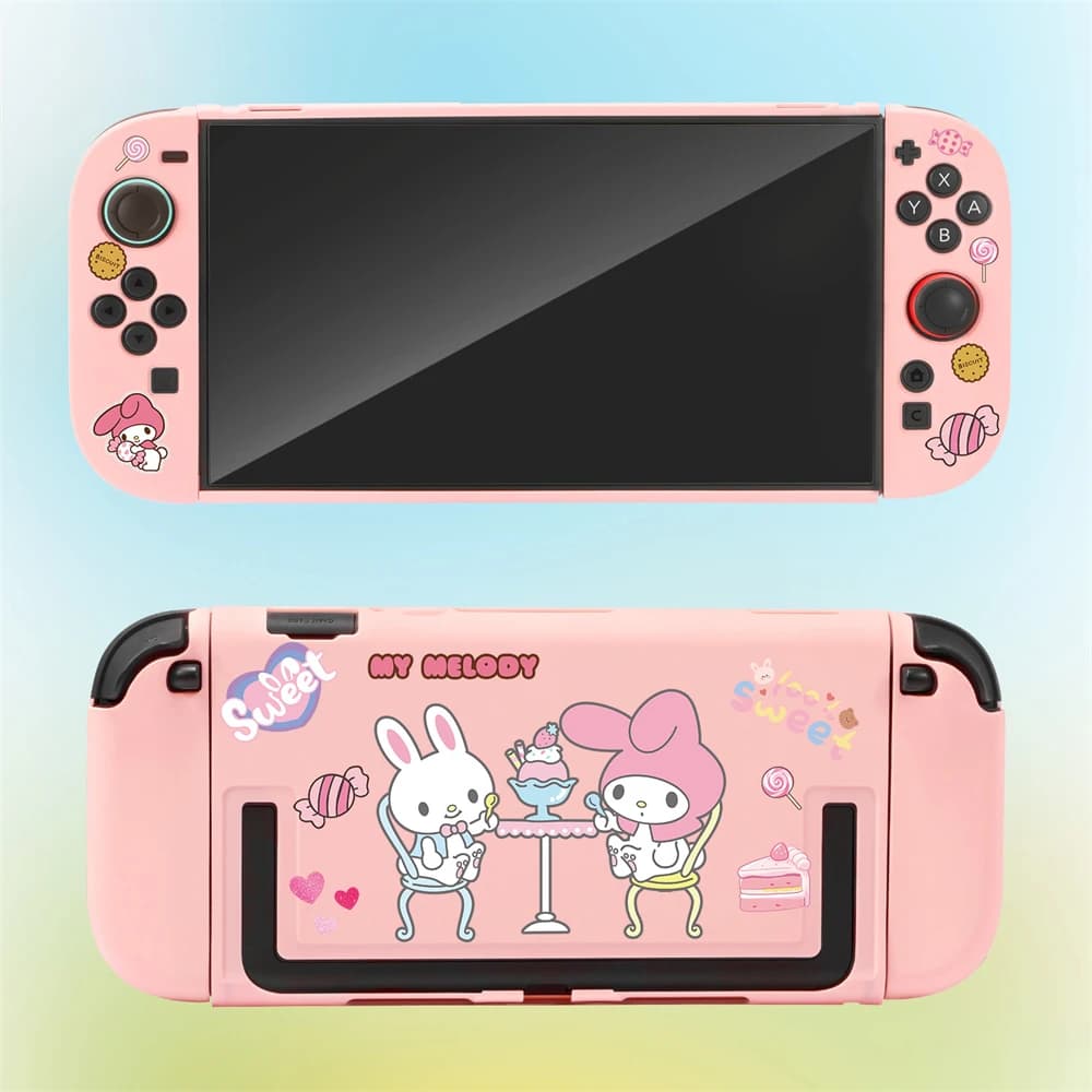 Custodia Protettiva Dinner Melody per Switch 2 (2025), Cover Rigida in PC+TPU, Base per Dock TV per Nintendo Switch 2