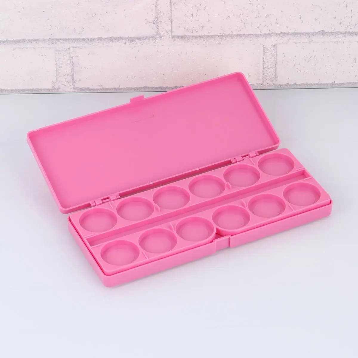 24 Wells Color Tray Plastic Hard Lid Watercolor Gouache Acrylic Oil Paint Storage Painting Palette Tray Plastic Palette