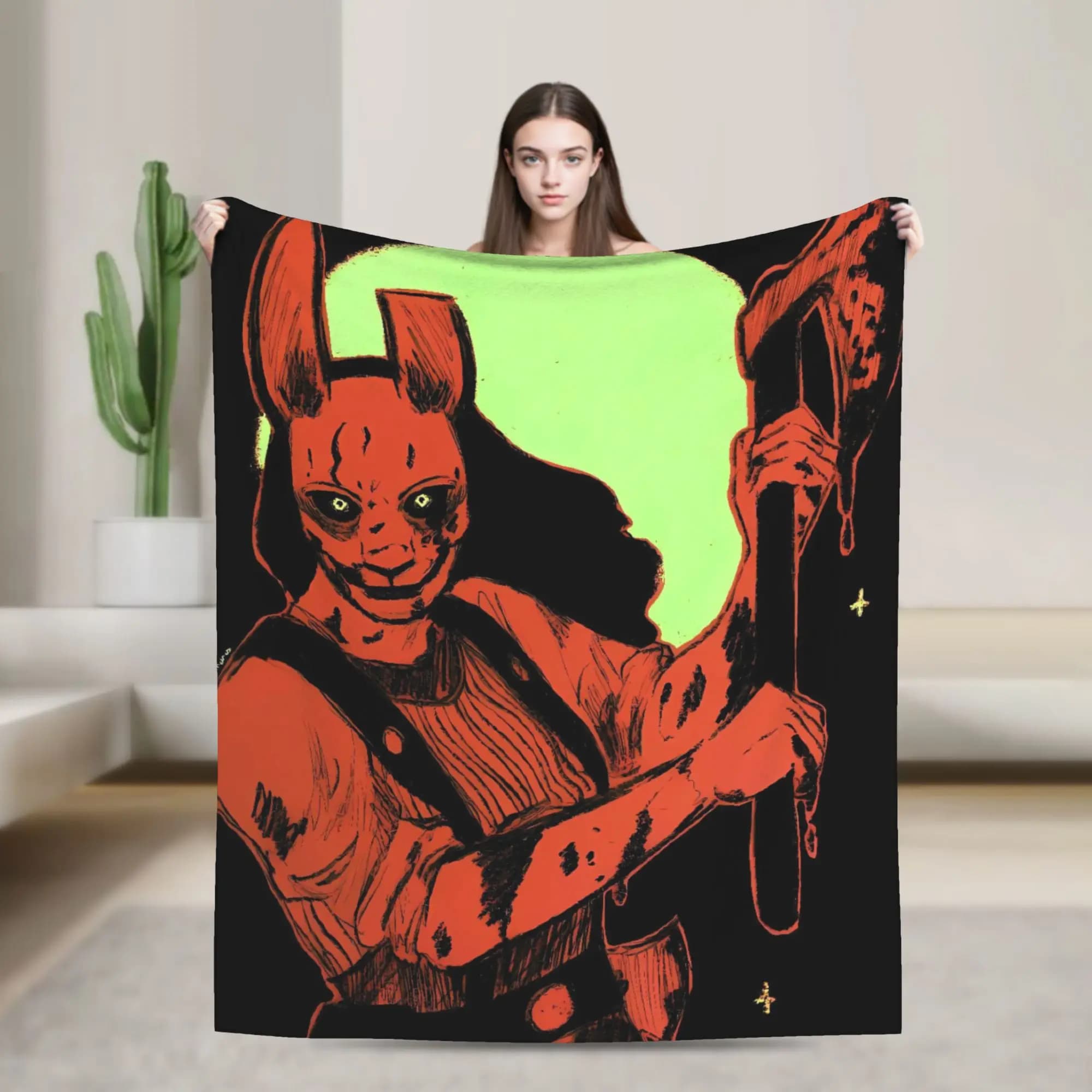 Dead by Daylights Coperte in flanella artistica Coperta autunnale super morbida per studenti Decorazioni per la casa Copriletto per divano letto alla moda