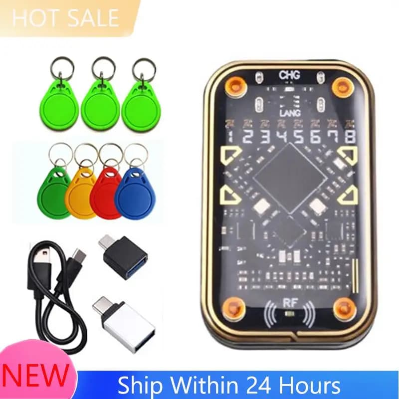 【DISPONIBILE】Emulatore RFID Chameleon Ultra V2.0, Duplicatore NFC + 4XCUID 3XUID Portachiavi, Decodifica Schede RFID 125Khz 13.56Mhz