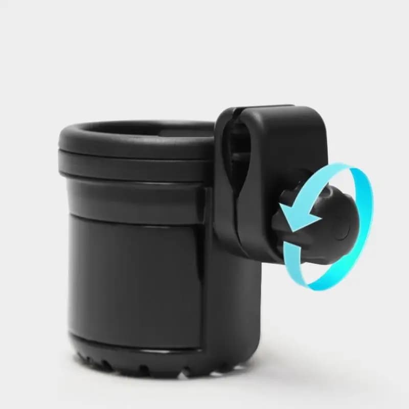 Portabicchieri universale per triciclo da 1 pezzo Portabicchieri per telefono regolabile nero Portabicchieri per passeggino Portabottiglie doppio 2 in 1