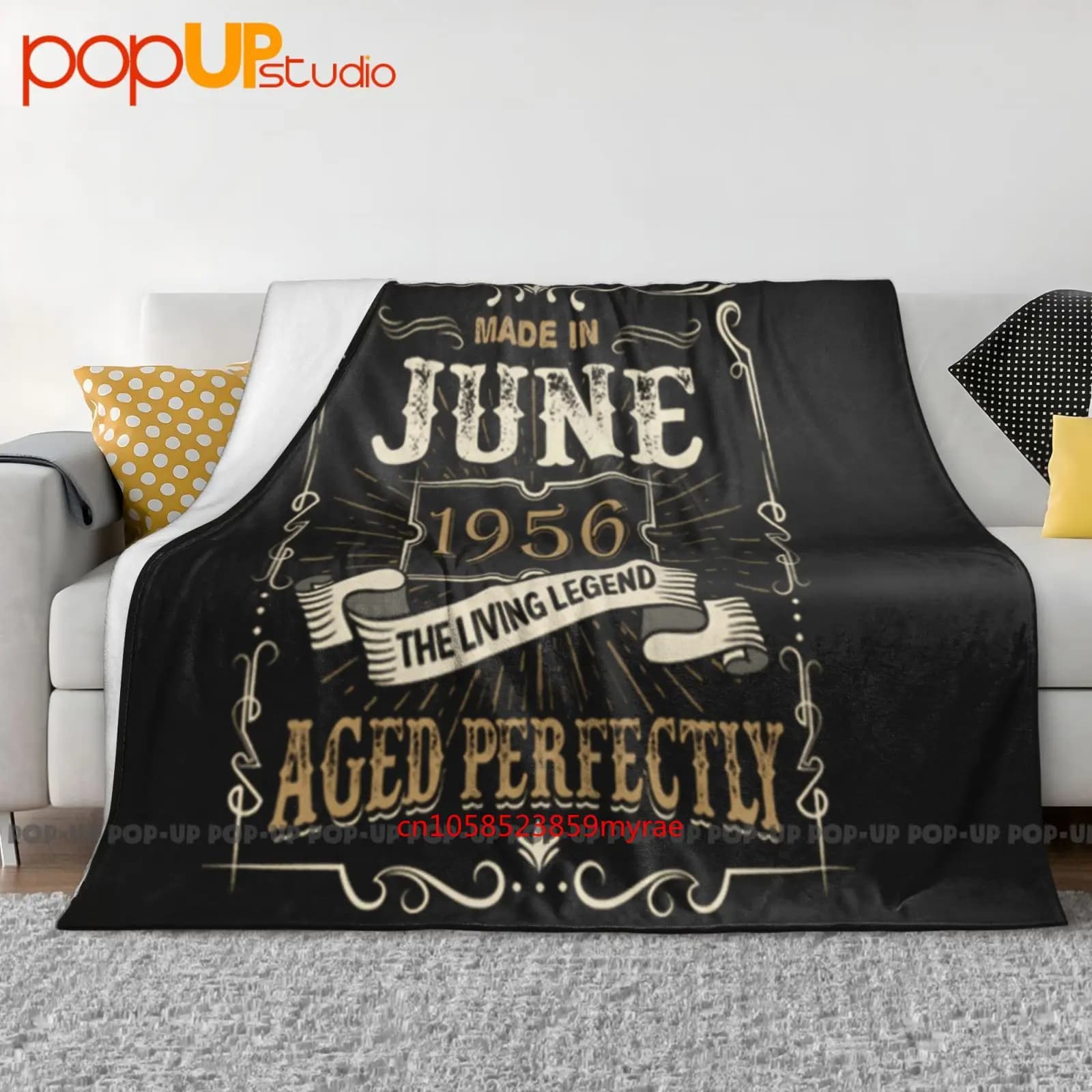 Made In June 1956 Perfect Living Legend Coperta ultra morbida trapunta invernale Copridivano Copriletto