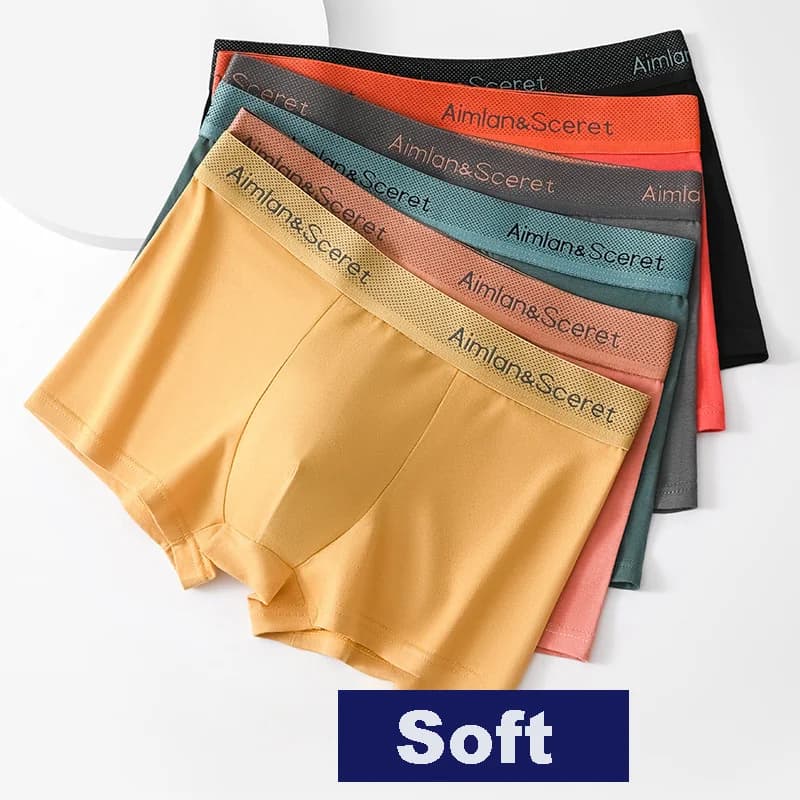Men's Underwear Square Pants Plus SizeXL-3XL Sporty Breathable Flat Pants Comfortable Trendy Square Pants Youth Shorts