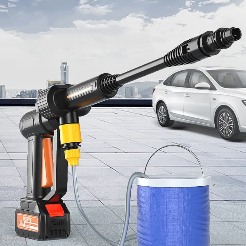 200W 10000mAh 30BAR Rondella per auto senza fili Pistola ad acqua per lavaggio auto ad alta pressione Schiuma per idropulitrice portatile ad alta pressione per batteria Makita