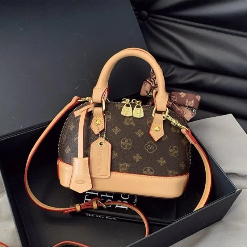 Chic Classic Original Retro Diaper Bag Luxury Textured Leather Crossbody Handbag For Women Large Capacity Trendy Tote Bag
