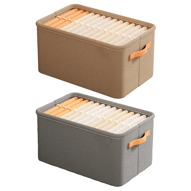 Organizzatori per armadio Storage for Clothes Jeans maglione t-shirt impilabile armadio cassetto Organizer contenitore contenitore con maniglia