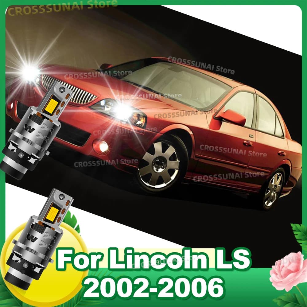 LED CANBUS Headlight Bulbs 50000LM Xenon HID Car Lamp For Lincoln LS 2002 2003 2004 2005 2006