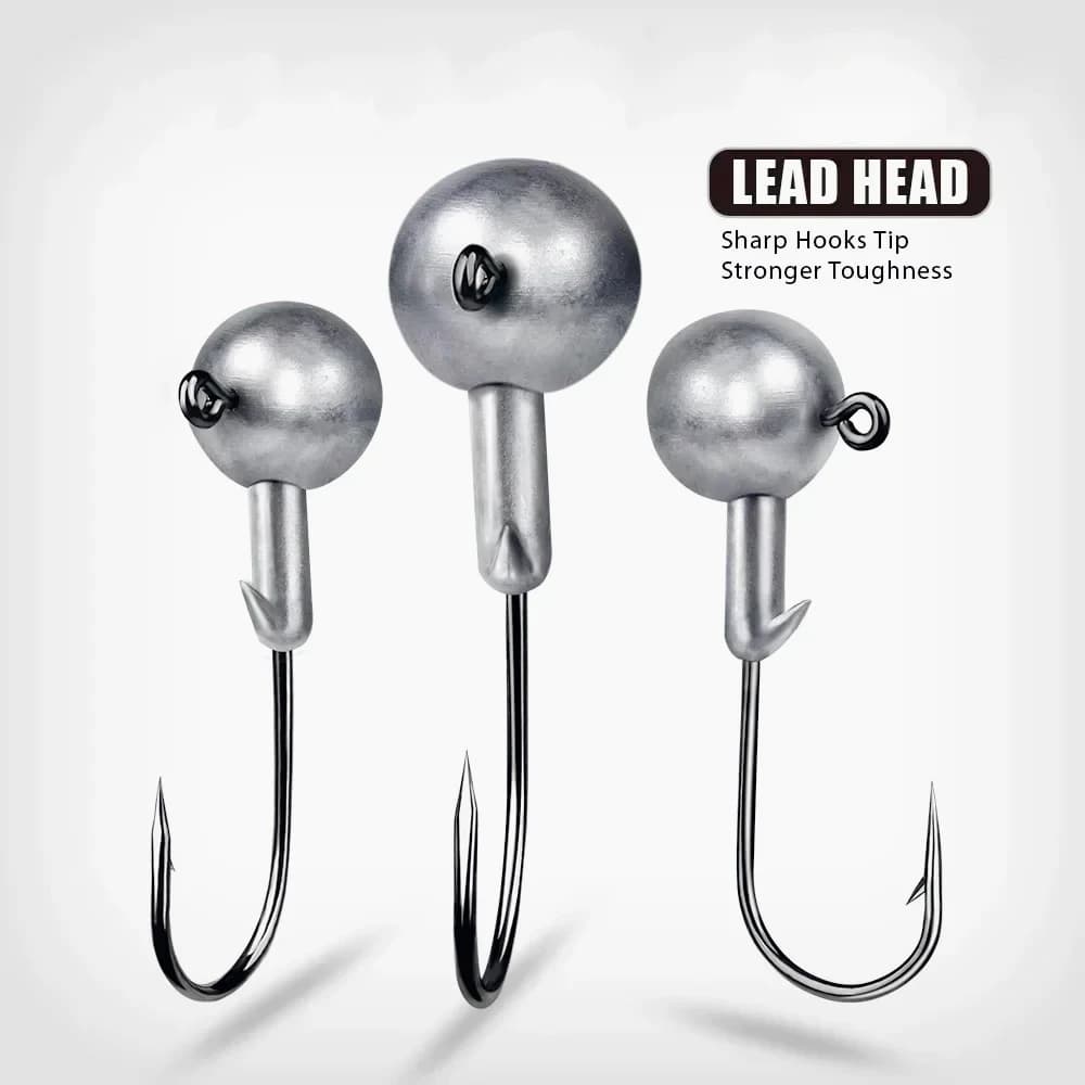 Fishing Hook 1g 2g 3.5g 5g 7g 10g 12g 20g Crank Jig Head Hook Head Jig Lure Hard Bait Soft Worm Fishhook Jig Hook For Fishing