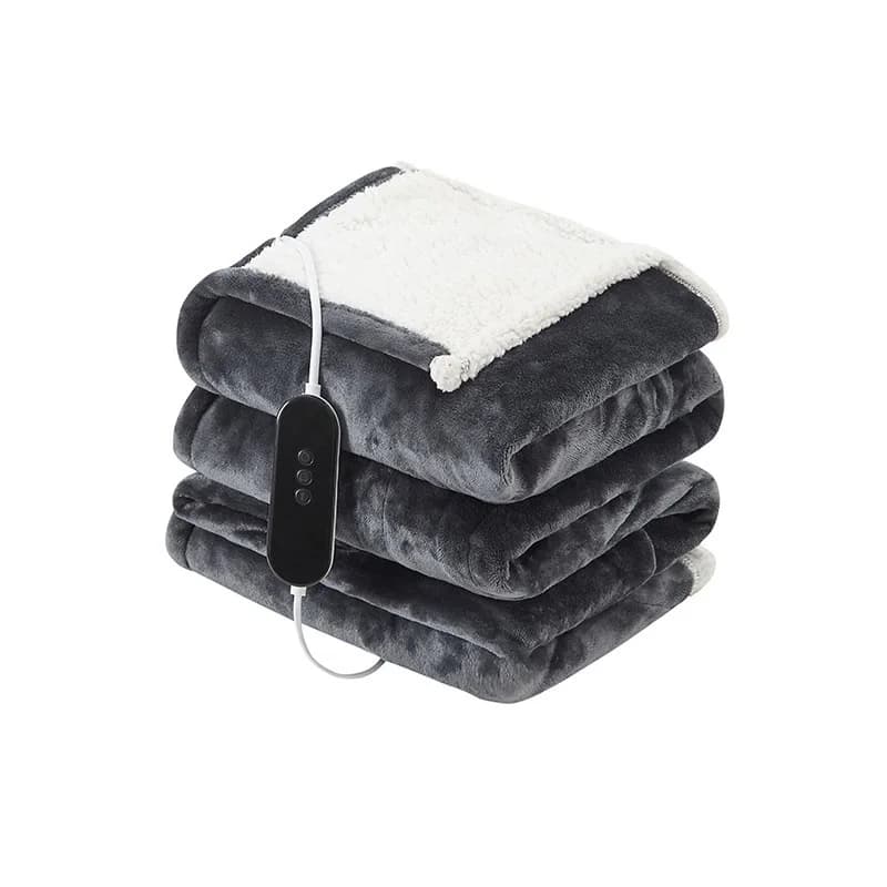 Coperta riscaldata Mercato UE GS CE Coperta elettrica 160x130 cm Vendita popolare Mantieni caldo in inverno Accogliente fabbrica di pile di flanella