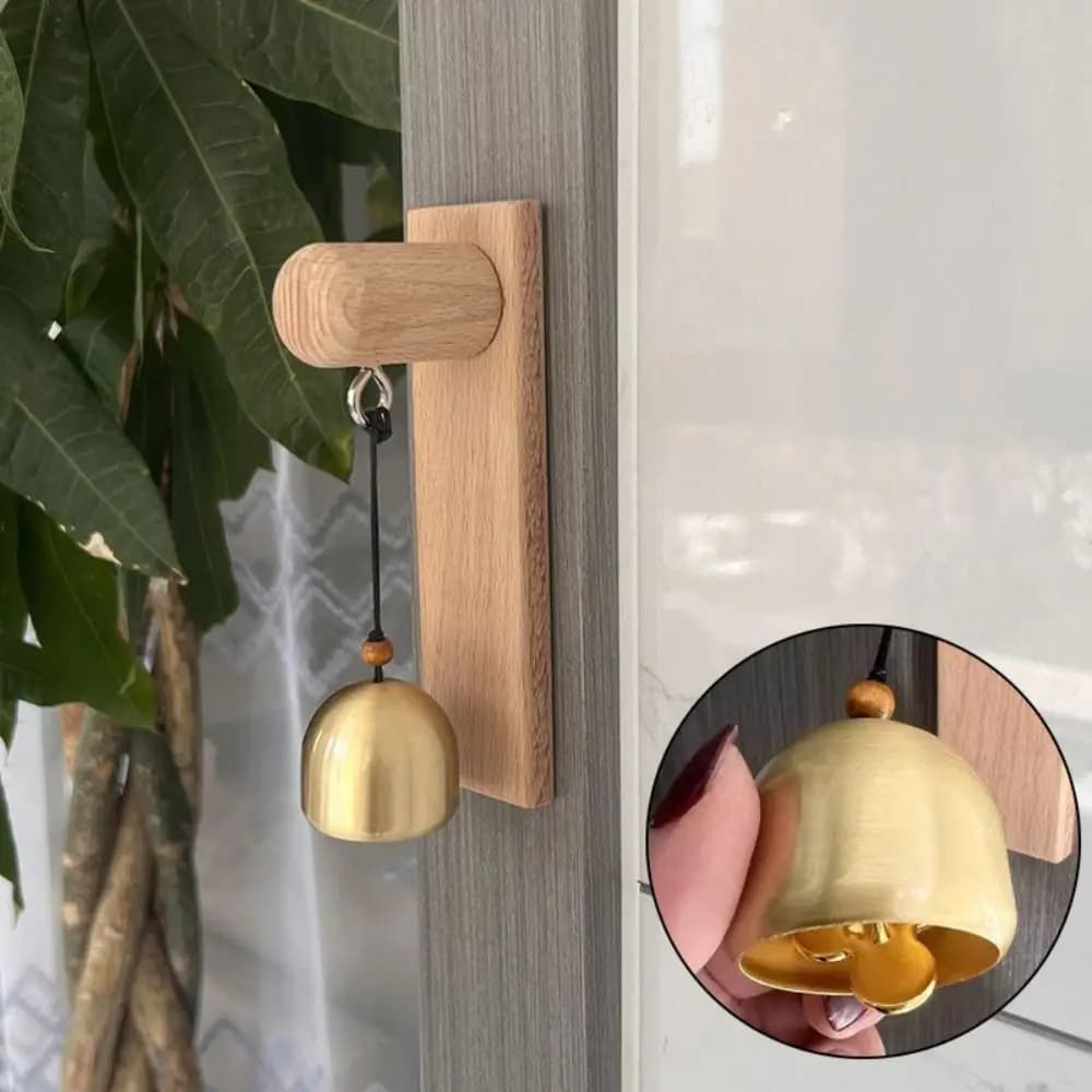 Wooden Door Bell Door Opening Strong Adhesive Shopkeepers Bell Hanging Decorative Delightful Sound Wind Chime