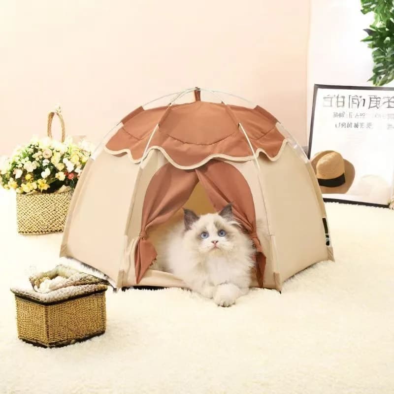 Cuccia per Cani per Tutte le Stagioni, Traspirante e Chiusa per Uso Esterno Estivo, Tenda Rimovibile Inodore, Accessori per Cani e Animali Domestici