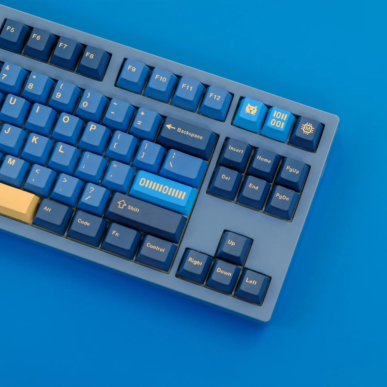 129 tasti Blue Matrix 01 Tema Keycap Cherry Profilo PBT Dye Sub Anime Giochi Keycaps per Cherry MX Switch Tastiera meccanica fai da te