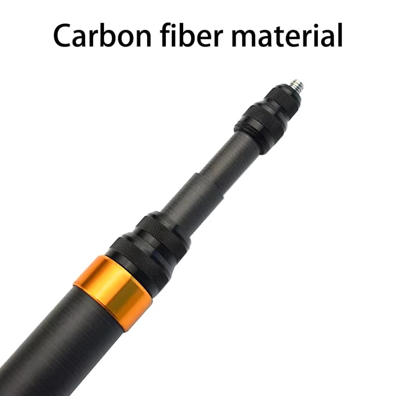 Carbon Fiber Invisible Selfie Stick Extended Edition Adjustable Extension Pole for Insta360 Panoramic Camera Action Camera