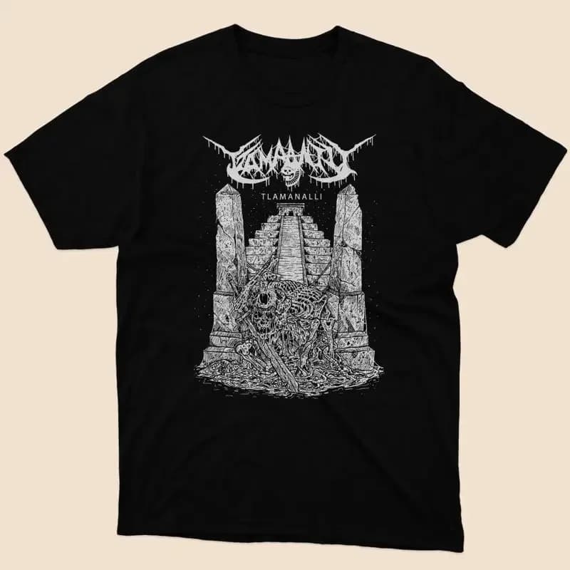Tzompantli Tlamanalli American Music Mens T shirt Black Size S to 5XL