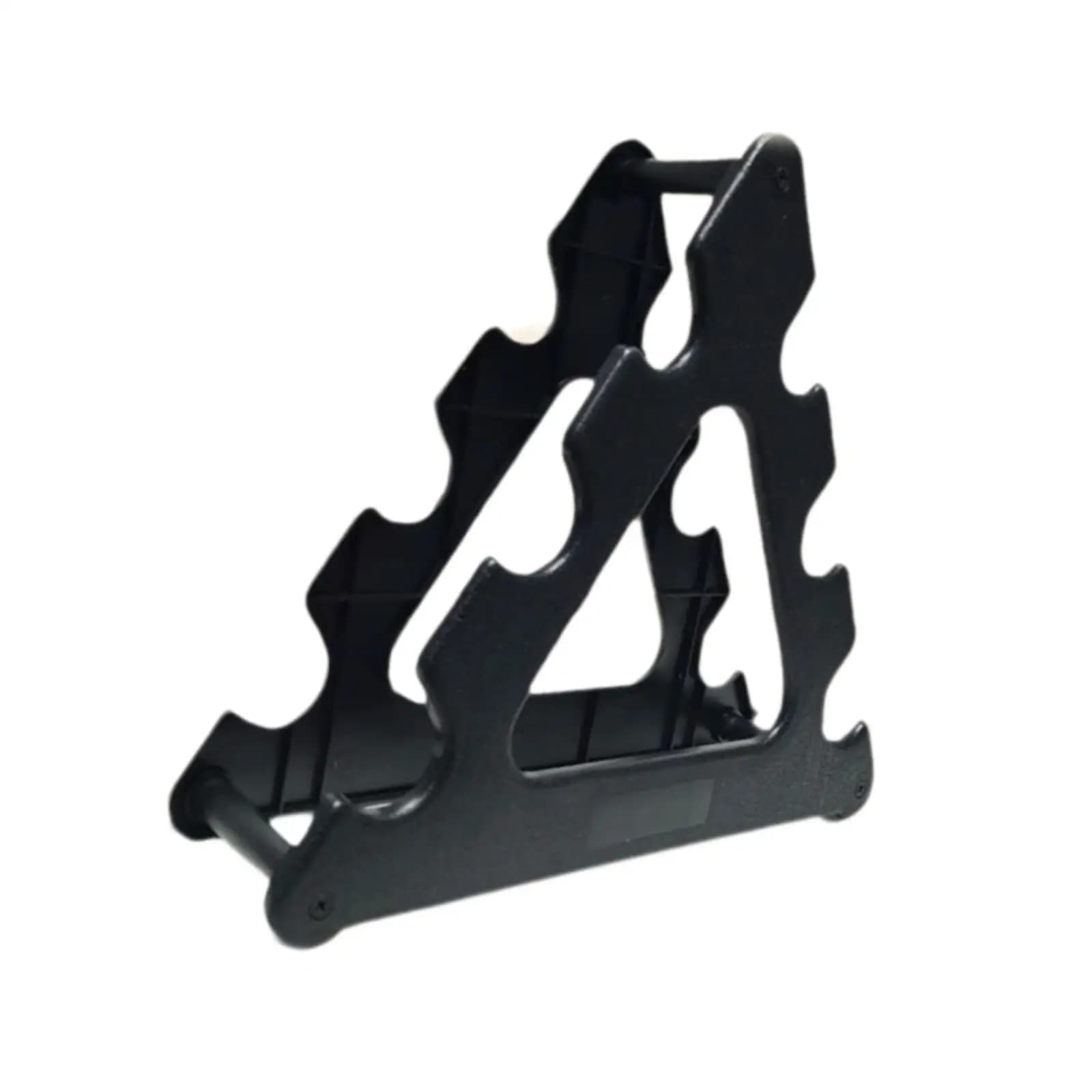 Three Layer Dumbbell Rack Compact PP Material Dumbbell Stand Organizer for Home Gym Weight Storage Solution