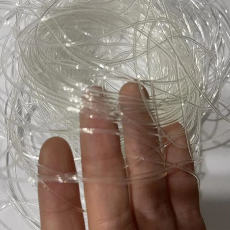 100meter Diameter 1mm Fine Clear Transparent Round Elastic Rope for Clothing Supplies Underwear Band for Garments Socks DIY Sew