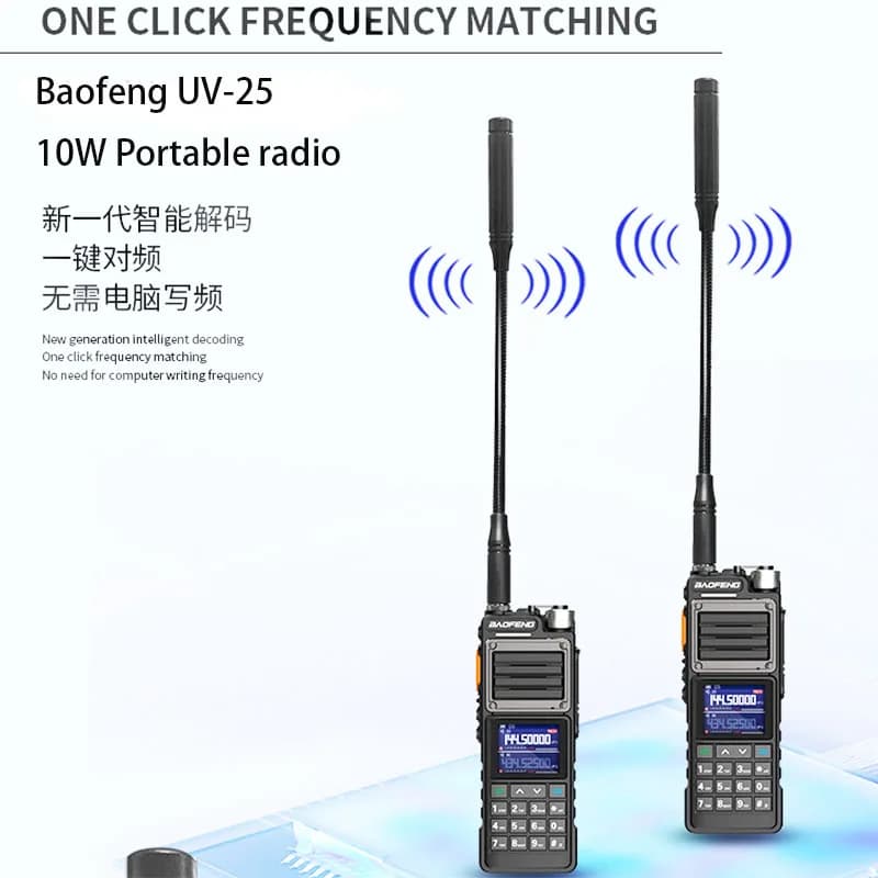 Originale BAOFENG UV-25 Pro Max Walkie Talkie tattico ad alta potenza 50KM 136-520MHz Radio bidirezionale UV-25L Walkie Talkie militare