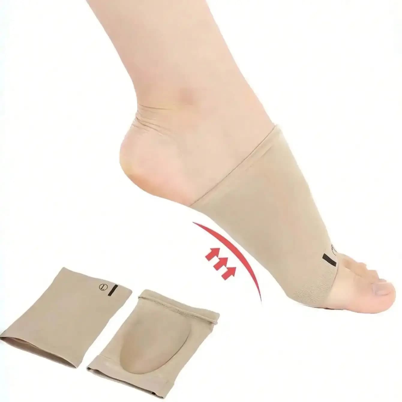 1 paio di cuscinetti elastici per il supporto dell'arco plantare, protezioni per i piedi slip-on, solette ammortizzanti per la corsa per uomo e donna