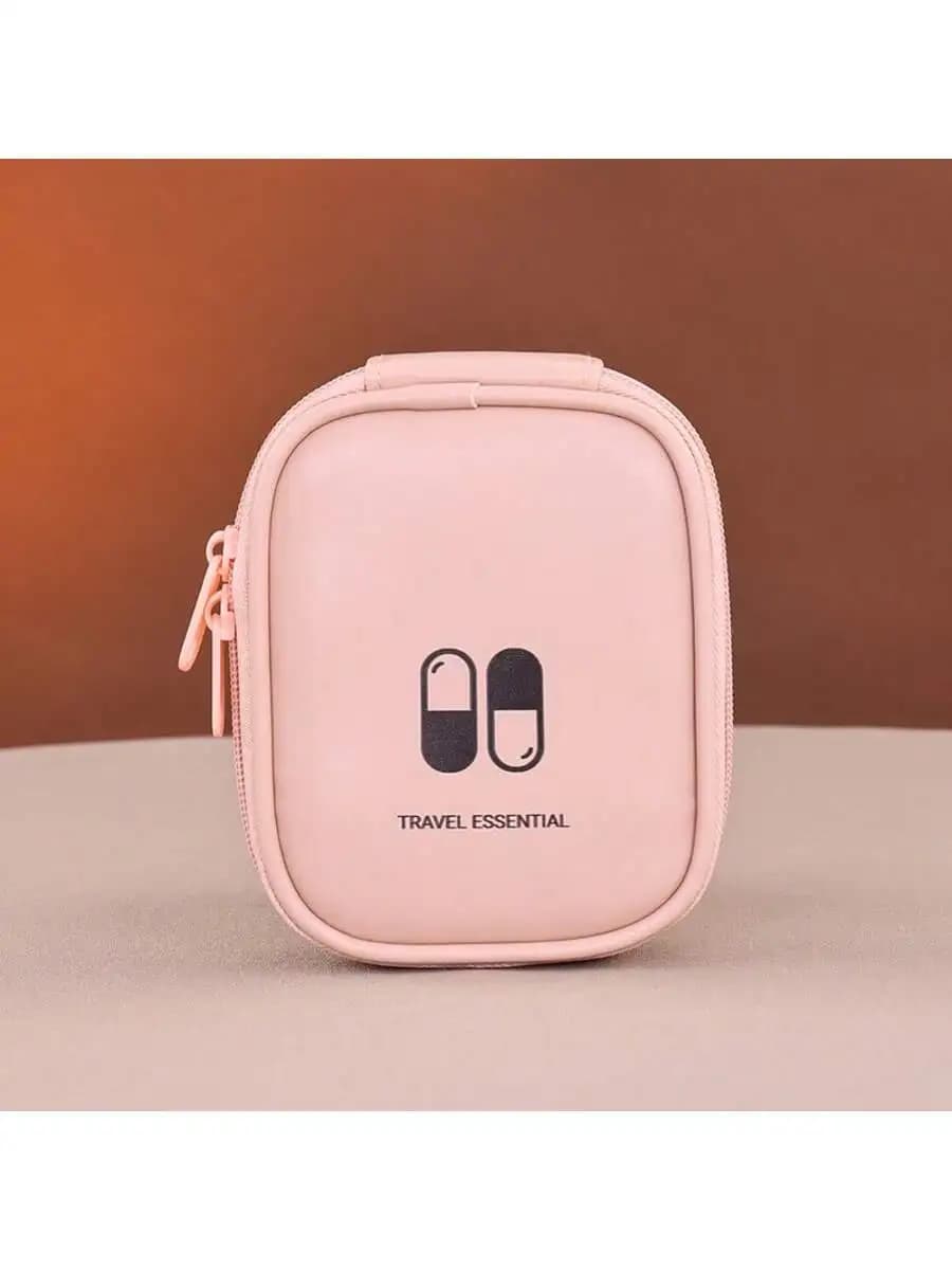 Mini custodia portatile Nuovo materiale PU Organizzatore di medicinali da viaggio Kit di pronto soccorso per la salute domestica Organizzatore di medicinali da viaggio