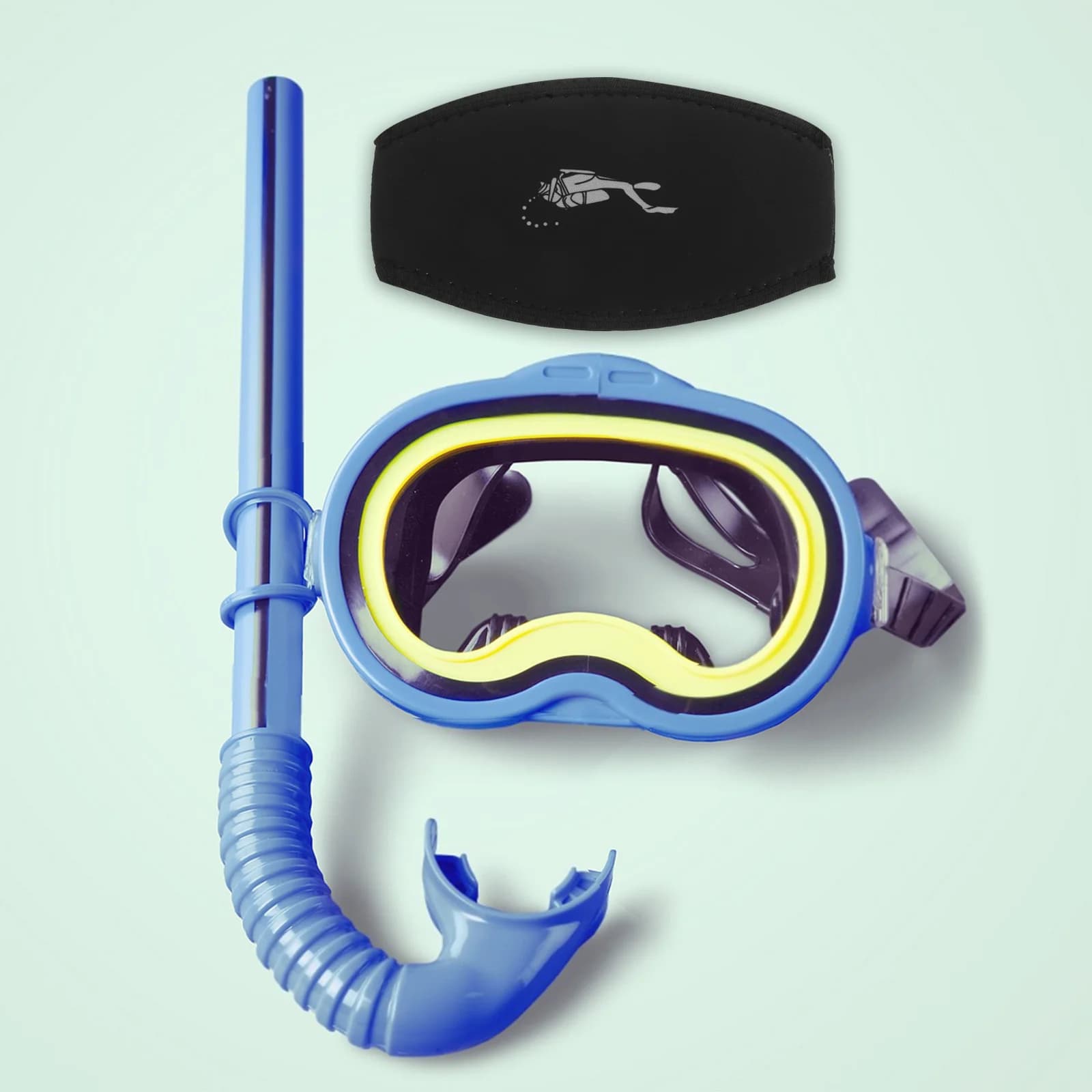 Covers Snorkeling Mask Double Layer Comfortable Material Sbr Quick installation for snorkeling Hair protection for diving