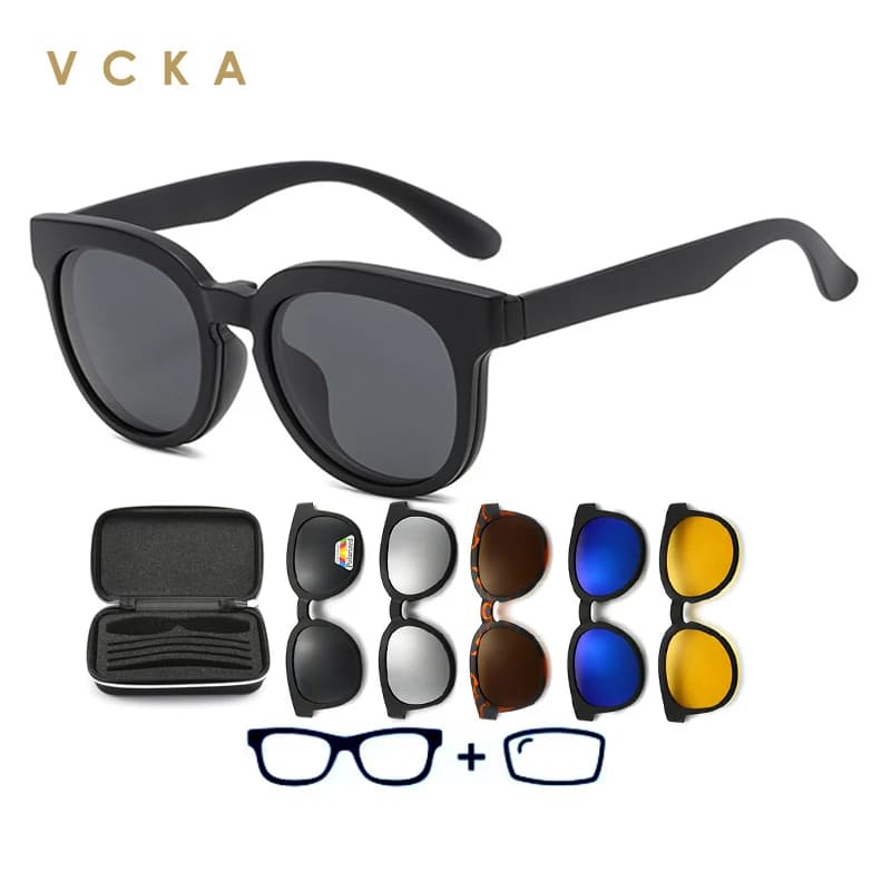 VCKA Uomini TR90 Prescrizione Ottica Personalizzata Miopia E Ipermetropia Occhiali Da Sole Polarizzati Occhiali Da Donna Giorno E Notte Montature di Guida