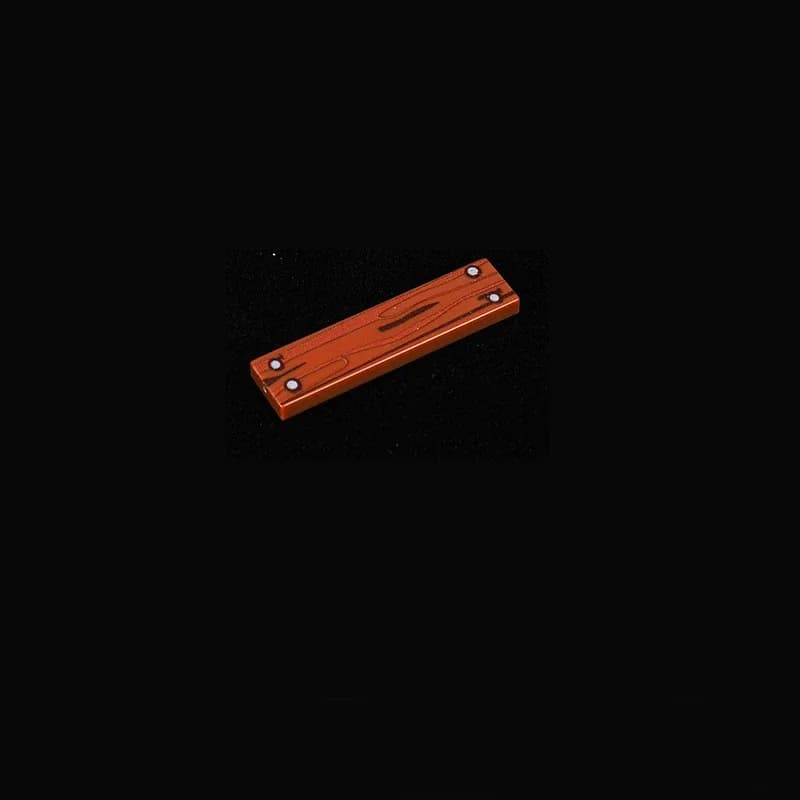 MOC 10 Pezzi Parte 2431 Pavimento Effetto Legno Stampato, Blocchi da Costruzione Compatibili, Accessori per Scene, Mattoncini Fai-da-Te, Regalo per Bambini