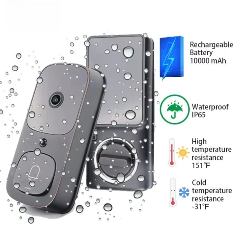 Serratura Elettronica con Batteria al Litio e Telecomando, Serratura Biometrica Completamente Automatica con Impronta Digitale e Password per Casa
