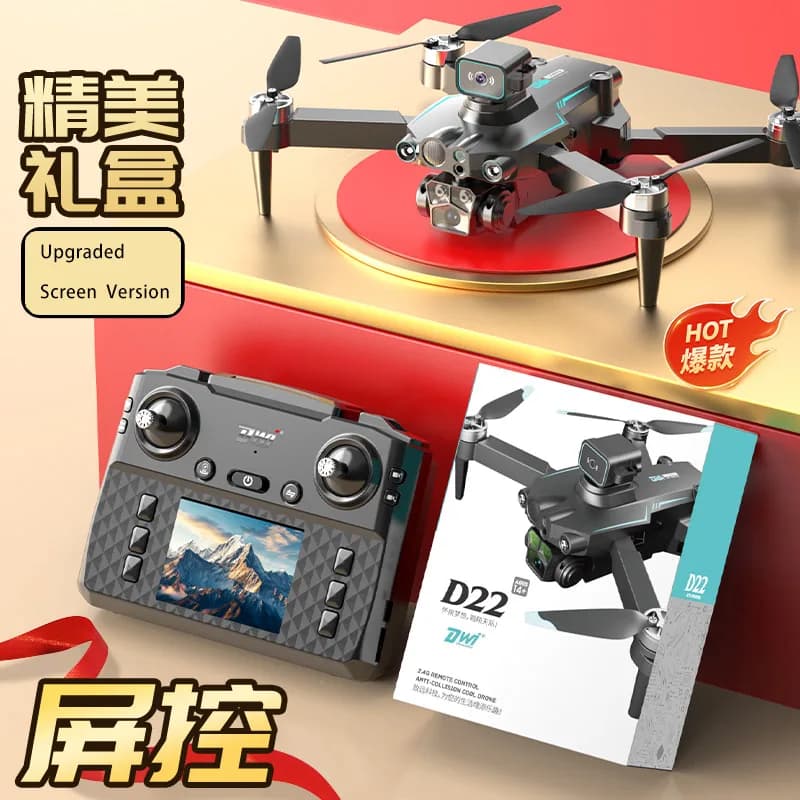 DWI D26 Schermo FPV RC Drone WIFI HD Macchina Fotografica Motore Brushless Pieghevole Quadcopter Con Fissaggio In Altezza Evitamento Ostacoli Giocattolo Regalo