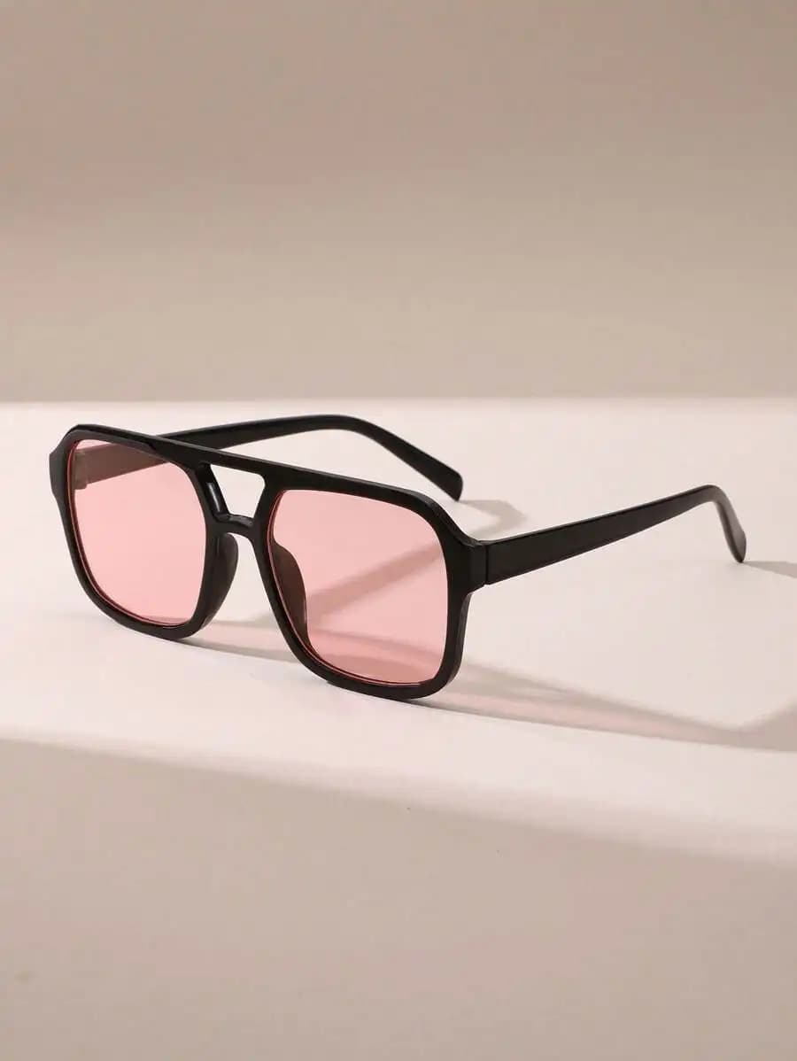 1/2/3pcs Women's Square Fashionable Glasses, Suitable For Outdoor Travel, Beach Vacation, Make You The Street Focus. Dopamine
