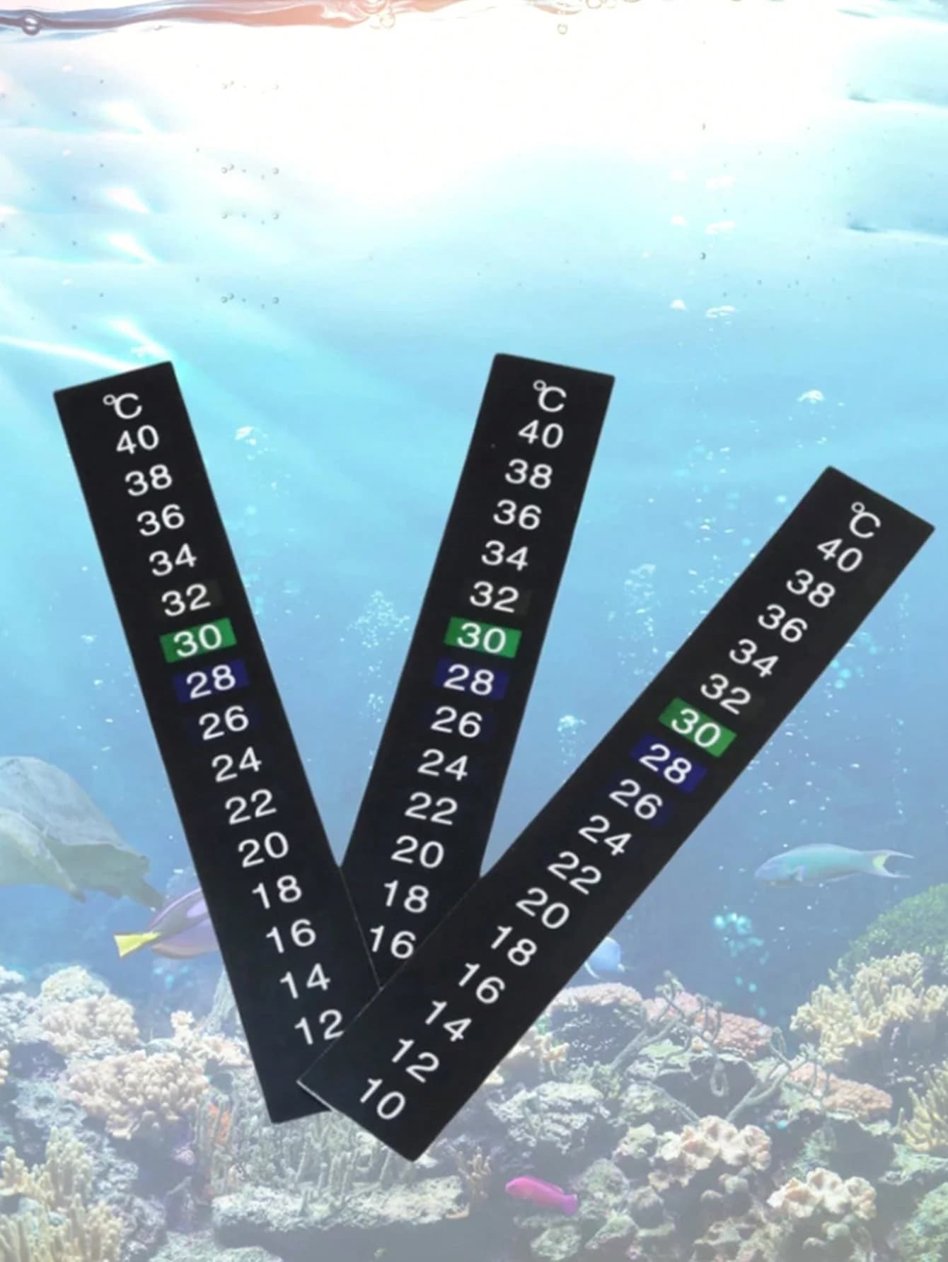 Adesivi per termometro per acquari da 1 pz-precisi e facili da leggere-perfetti per il monitoraggio della temperatura dell'acqua negli acquari