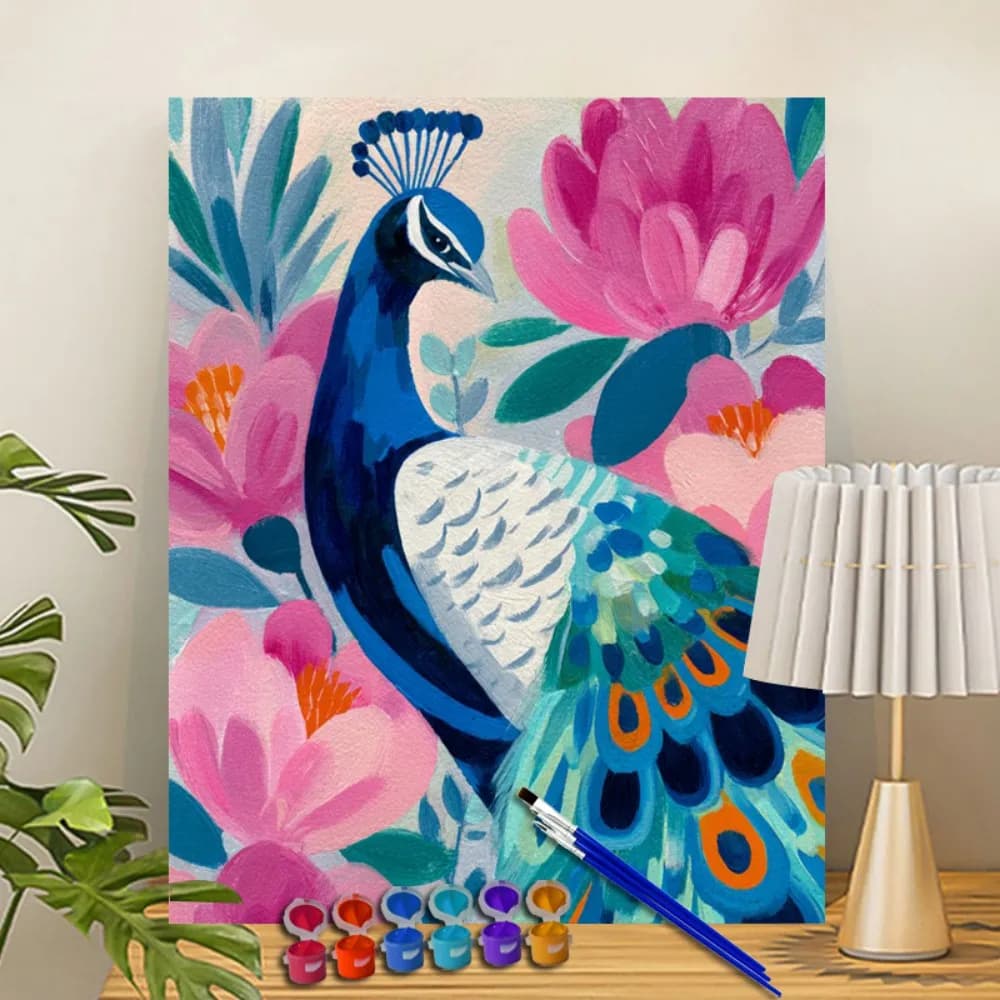 Painting By Numbers Qing Ling Acrylic Paint Canvas Dropshipping Portrait Family Children Photo Christmas gifts