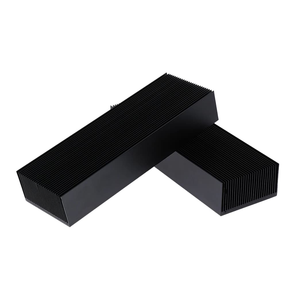 2 Pezzi Dissipatore di Calore in Alluminio per Semiconduttori 69x37x200MM, Pratico Accessorio Dissipatore a Pinna in Alluminio