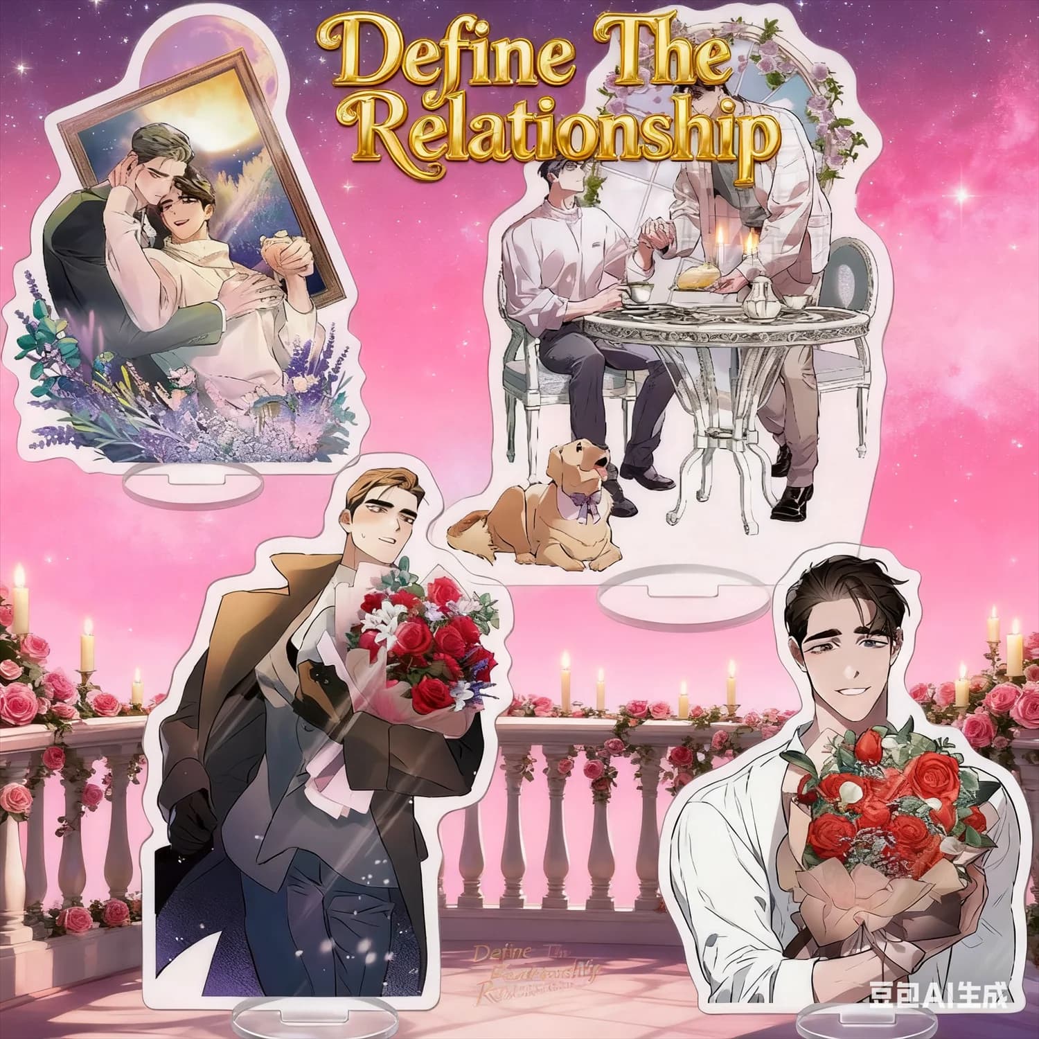 Anime Definisci la relazione Supporto acrilico 15 cm Decorazioni da tavolo Accessori Decor REGALI BL Anime