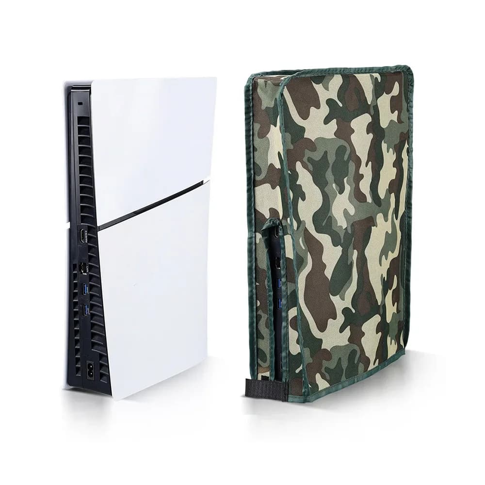 Custodia antipolvere verticale per console di gioco PS5 slim Copertura antipolvere verticale antigraffio Accessorio per custodia protettiva per console di gioco