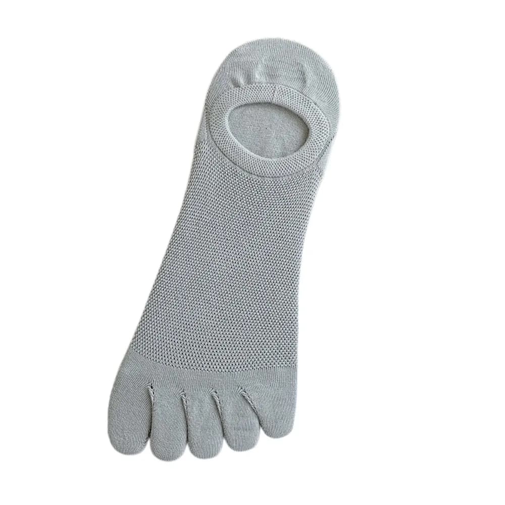 Thin Hosiery Men's Five Finger Socks Mesh Low Cut Odor Resistant Five Toe Boat Socks Separate Fingers Anti-slip Sports Socks