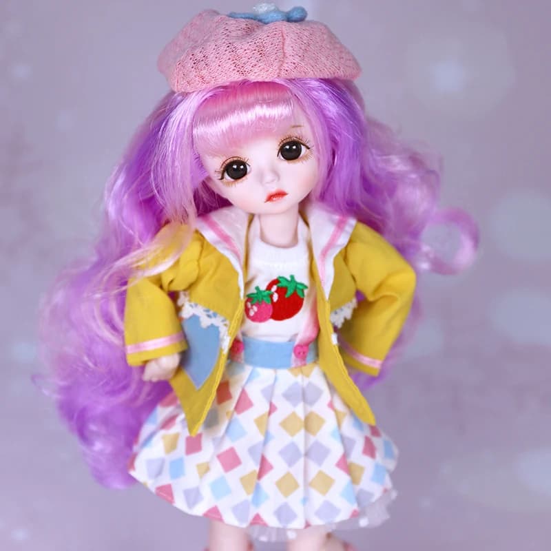 30cm DREAM FAIRY Doll 1/6 BJD Name by Little Angel mechanical joint Body With makeup,Including scalp,eyes,clothes girls SD Gift