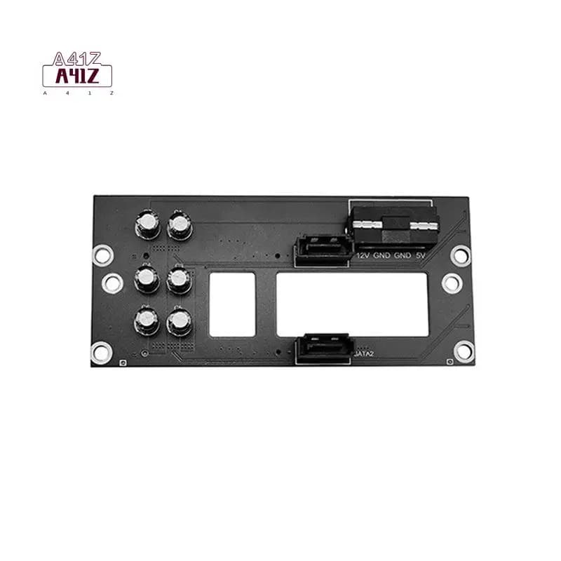 A41Z-Dual SATA 2.5 Pollici Backplane per Disco Rigido, Adattatore per Chassis NAS, Piastra di Adattamento SATA Grande 4D con Alimentazione, Backplane per Server di Archiviazione