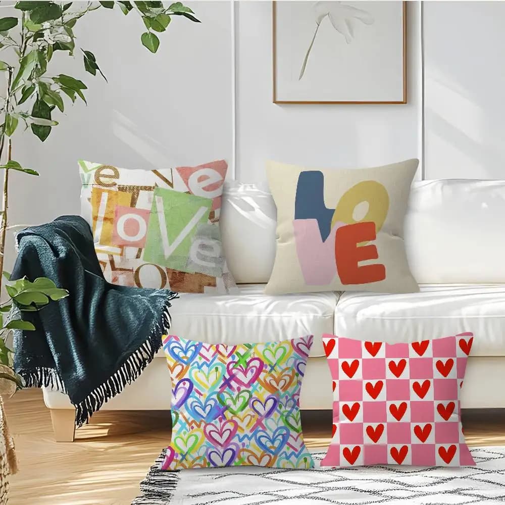 Fodera per cuscino LOVE Fashion, regalo, decorazione per camera da letto, casa, divano, sedia, cuscino decorativo