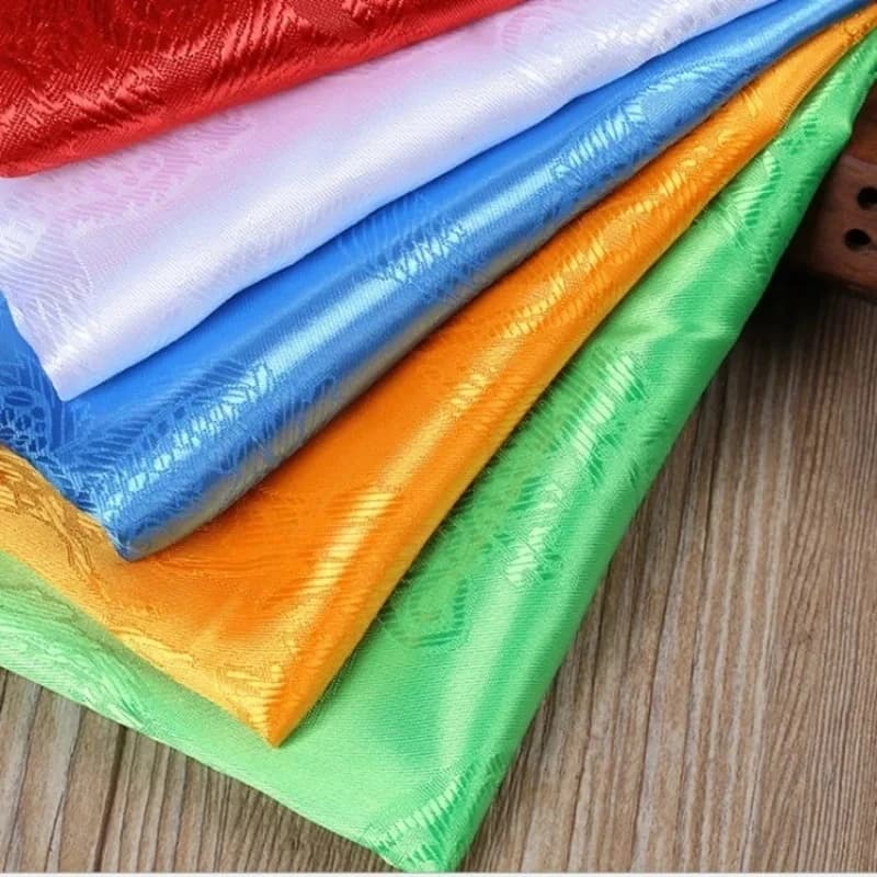 Tibetan 150CM Five-color Dragon and Phoenix Hada Scarf Set Temples/Buddhist Hall/Festival Ceremonies Scarf Religious Decorations