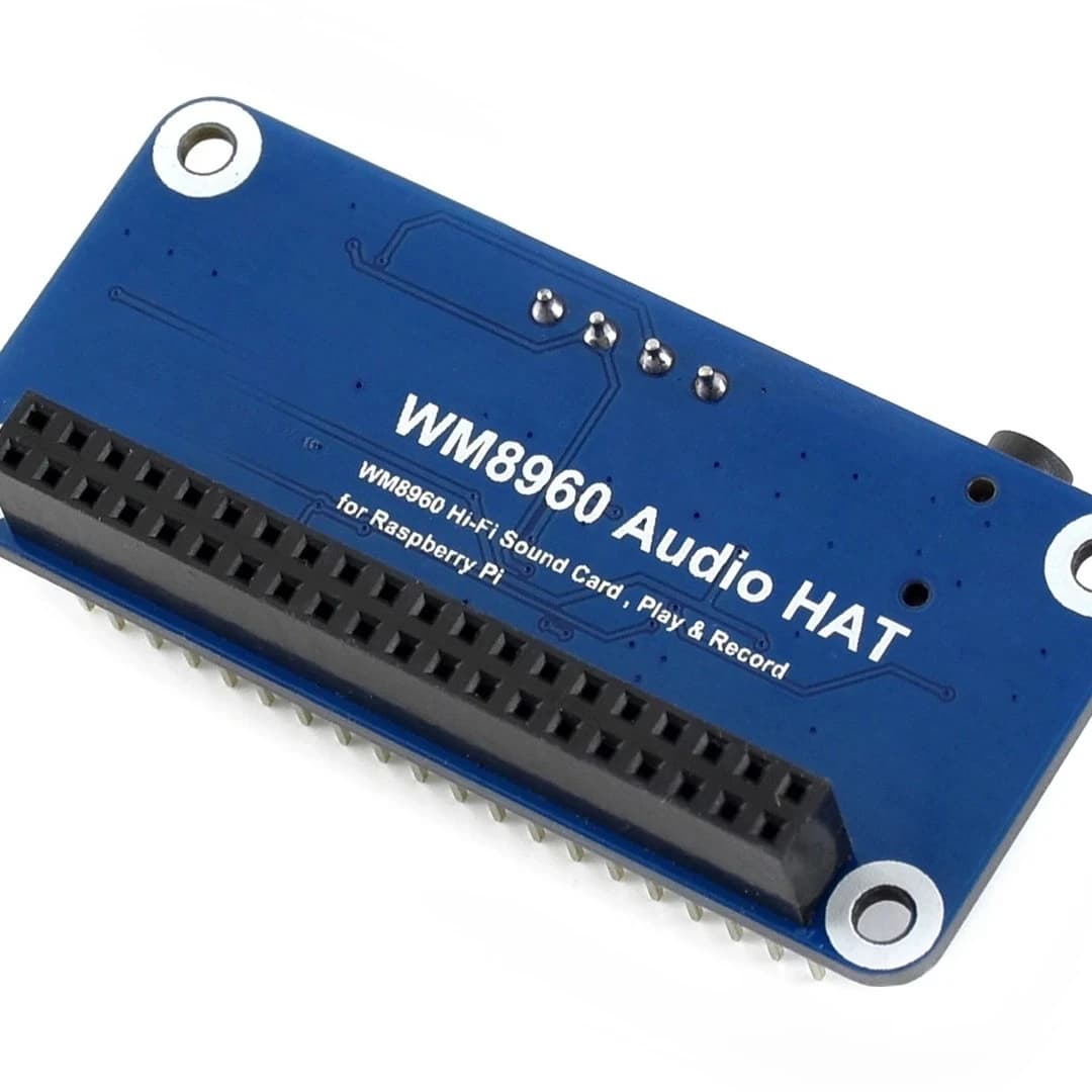 Audio Hi-Fi WM8960 HAT for Raspberry Pi, CODEC Stereo for Reproduction/Registration