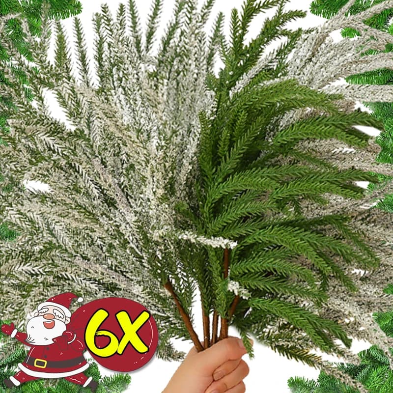 Large Artificial Pine Plants, Green Pine Coppers for Christmas Decorations, Fai-da-Te Floral Garlands for Weddings and Home Decorations