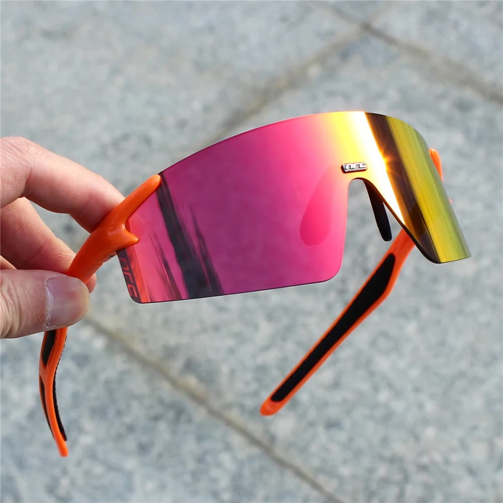 NRC Cycling Sunglasses 1 Lens TR90 Sports Bicycle Glass MTB Mountain Bike Fishing Hiking Riding Glasses for Men Woman Glasses