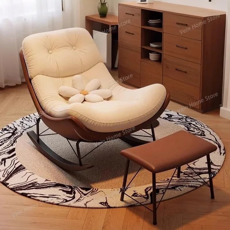 Luxury Mobile Living Room Chairs Rocking Arm Gaming Lounge Bedroom Chairs Reading Designer Poltrona Chinese Style Furniture