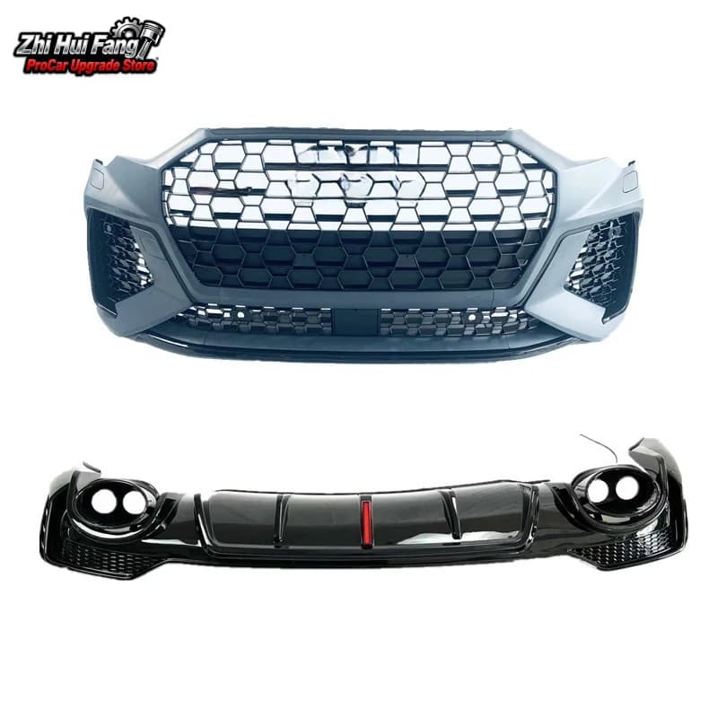 Adatto per Audi Q3 2021 Modificato RSQ3 Griglia Copertura del radiatore RS3 Surround Lip Tail Diffusore